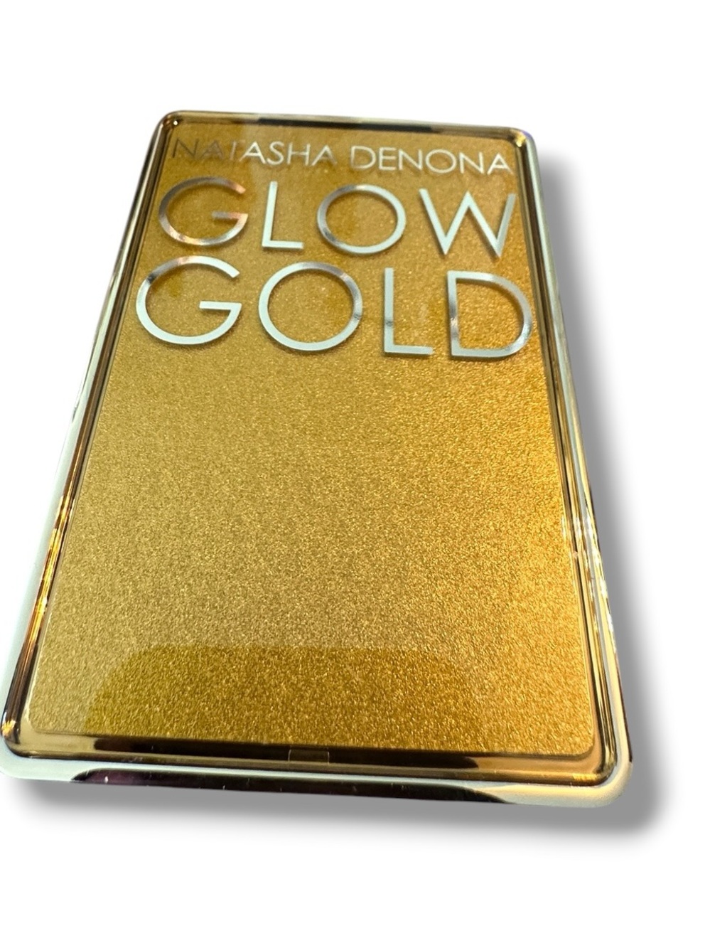 NATASHA DENONA Golden Glow Duo Highlighter Palette - Gold Shimmer NWOB METALLIC